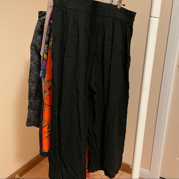 Cotton On Linen Style Black Wide-Leg Pants - size 10 - Picture 5 of 7